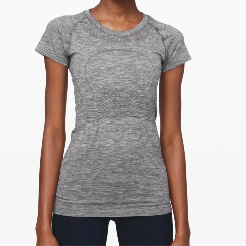 Lululemon Grey Swiftly Tech Short Sleeve Hip Length